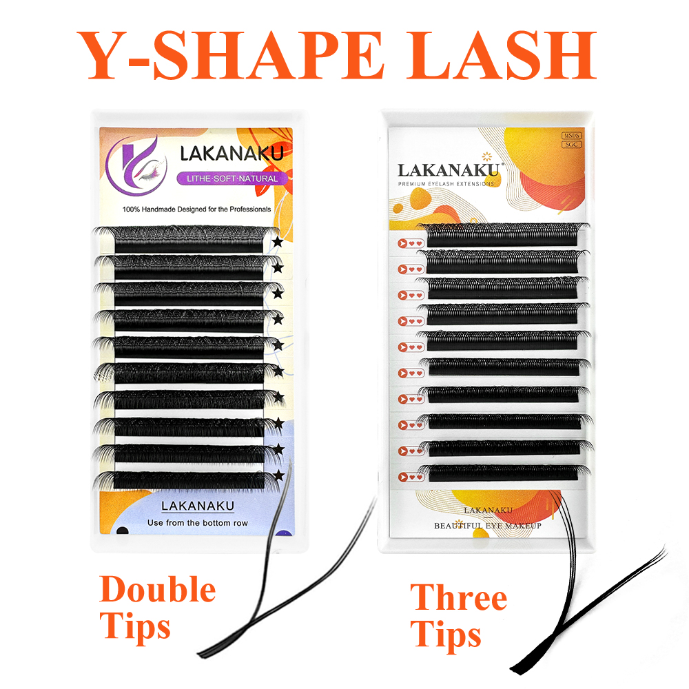 Eyelash Extension Y Shape - LAKANAKU Y Lashes Extensions Cilia and