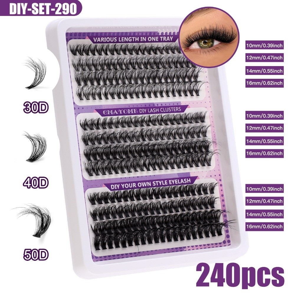 Faux Mink Lash - Natural Look False Eyelashes Wispy Style
