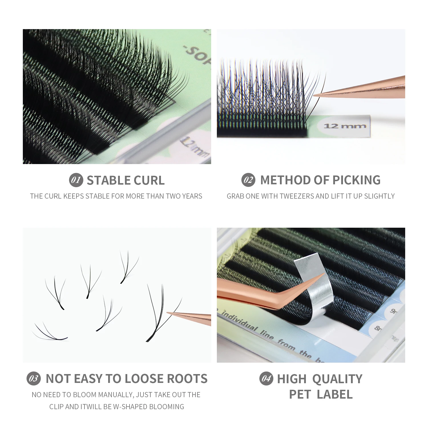ANNAFRIS 3D W Three Core Eyela - đánh giá và giá Eyelash Extension Human Hair
