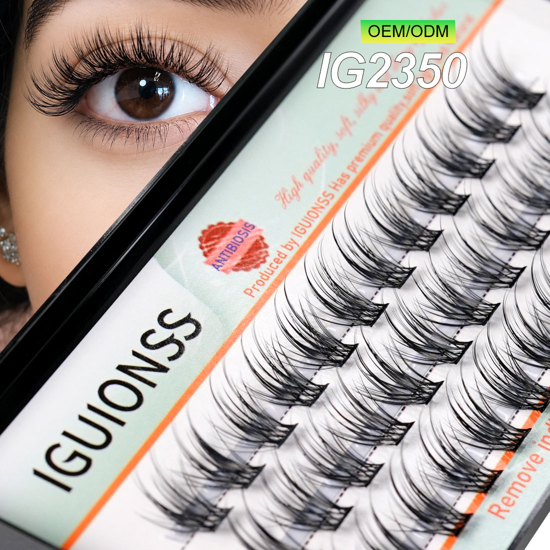 IGUIONSS OEM ODM Segmented Eye - đánh giá và giá Eyelash Extension Human Hair