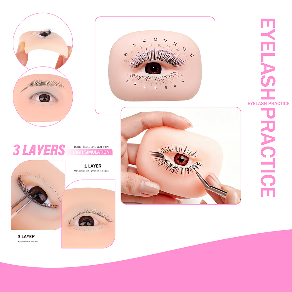 3 Layers Lashes Reusable Manne - đánh giá và giá Eyelash Extension Doll Eye