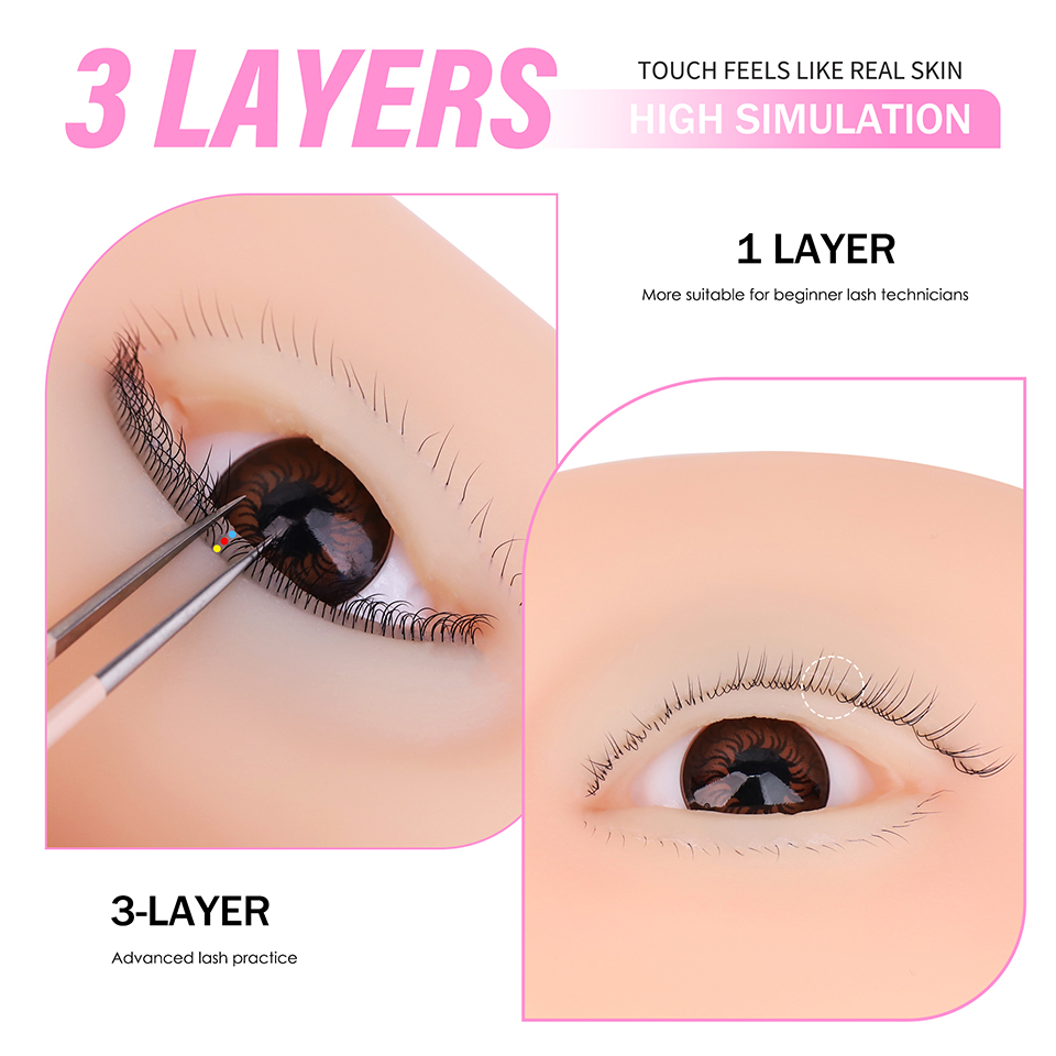 3 Layers Lashes Reusable Manne - đánh giá và giá Eyelash Extension Doll Eye
