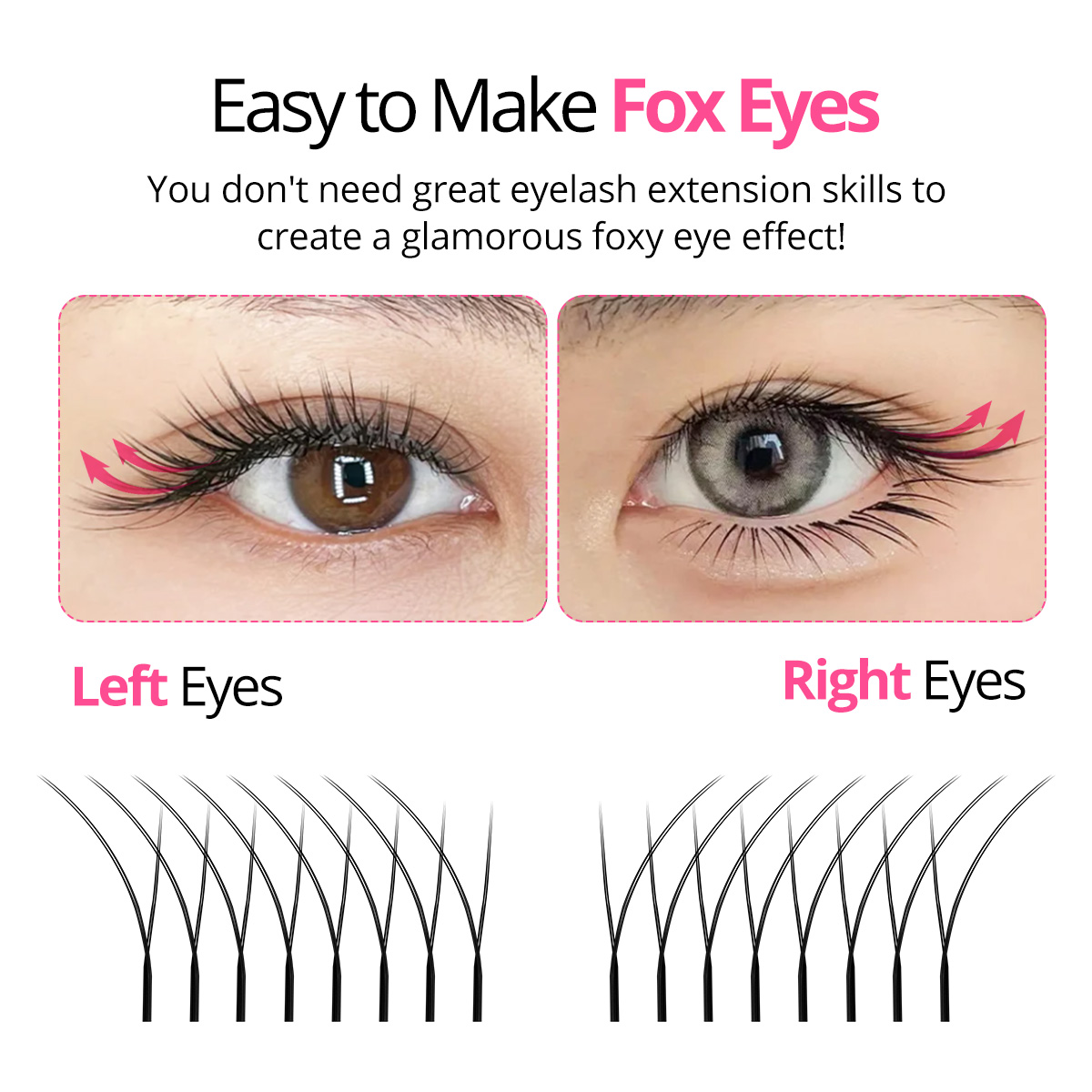 ARISON Fox YY Lashes Different - đánh giá và giá Eyelash Extension Y Shape