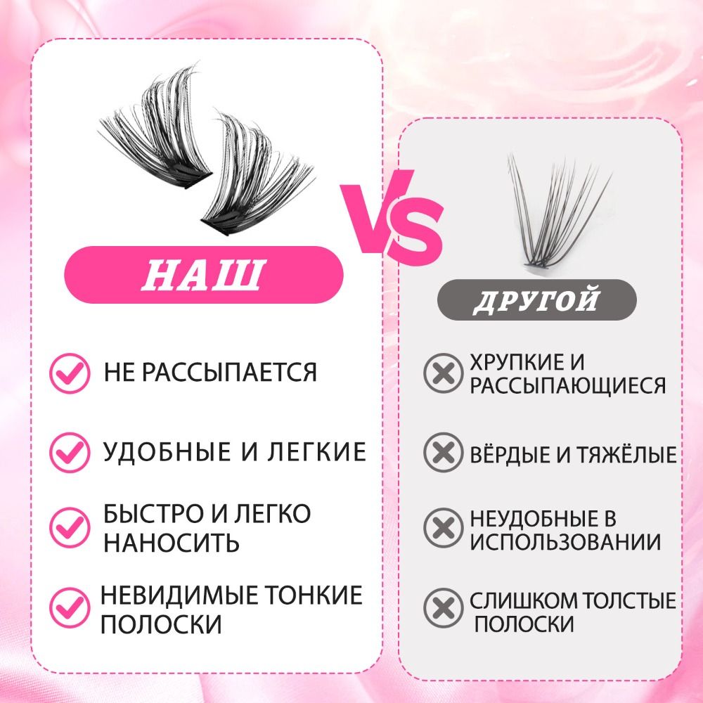 Natural Look False Eyelashes W - đánh giá và giá Faux Mink Lash