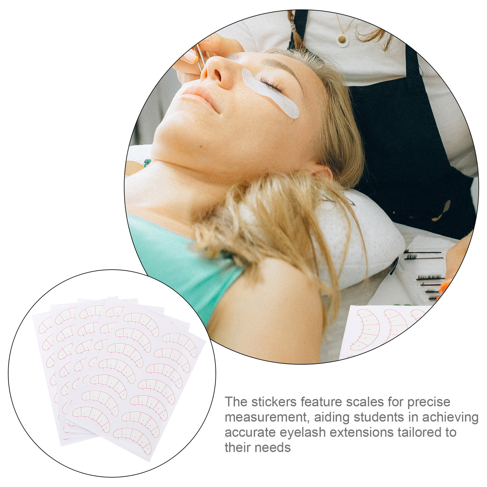 10 Sheets Eyelash Extension Pa - đánh giá và giá Lash Mapping Sticker