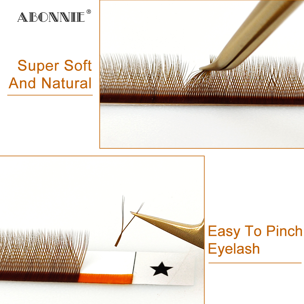 Abonnie Cao Cấp Màu Nâu YY Nối - đánh giá và giá Eyelash Extension Y Shape