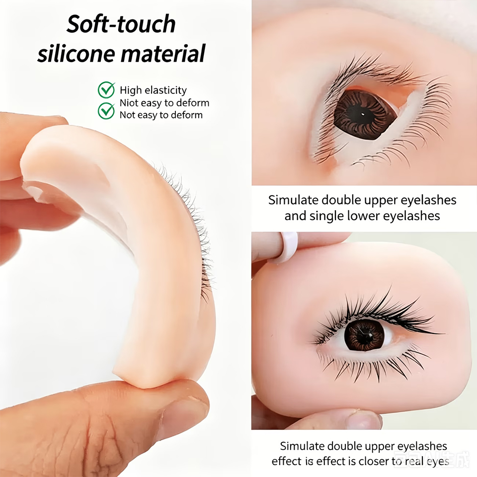 1/3 Layers Lashes Reusable Man - đánh giá và giá Eyelash Extension Doll Eye
