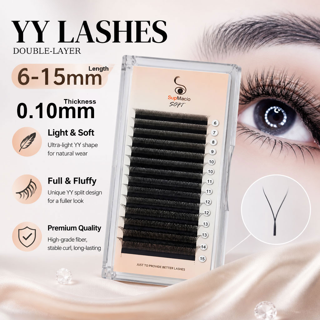Supmacio 0.10 mm YY Lash Y Sha - đánh giá và giá Eyelash Extension Y Shape