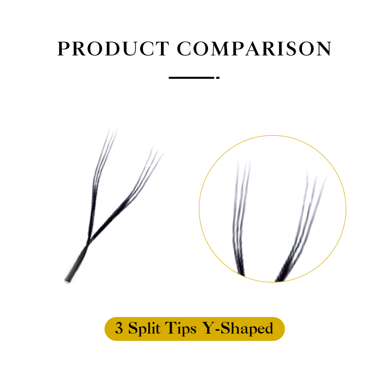 DeceMars 3 Split Tips Y-Shaped - đánh giá và giá Eyelash Extension Y Shape