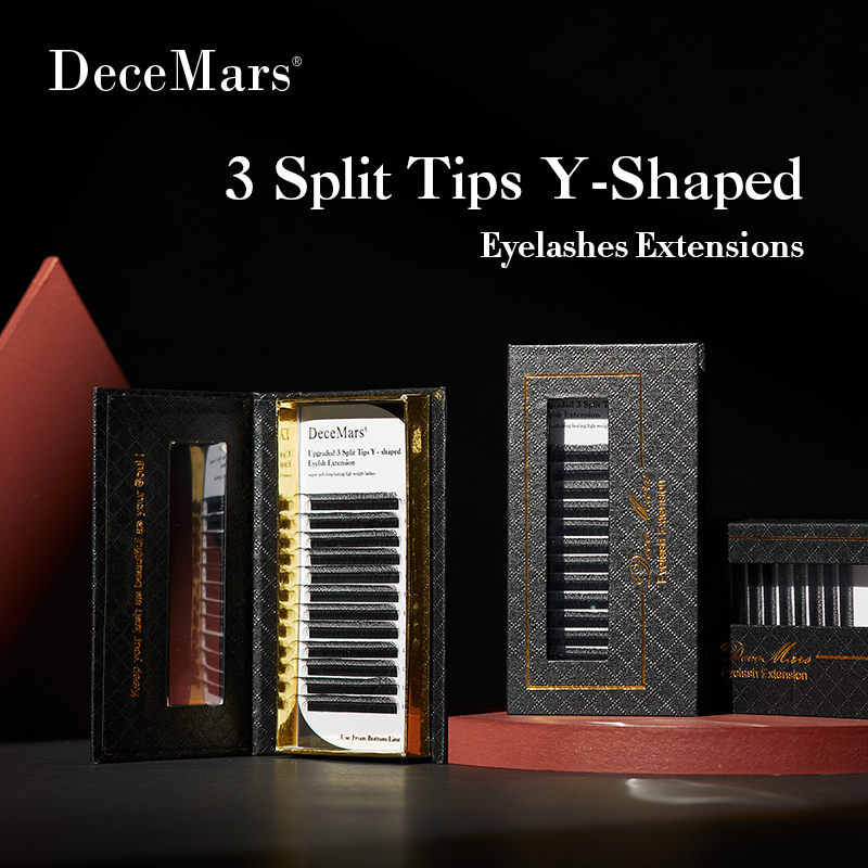 DeceMars 3 Split Tips Y-Shaped - đánh giá và giá Eyelash Extension Y Shape