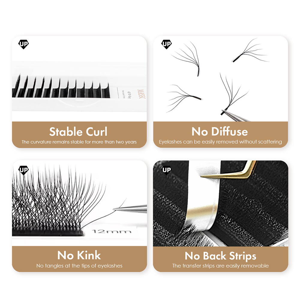 MASSCAKU L LU M Curl YY/W Shap - đánh giá và giá Eyelash Extension Yelix