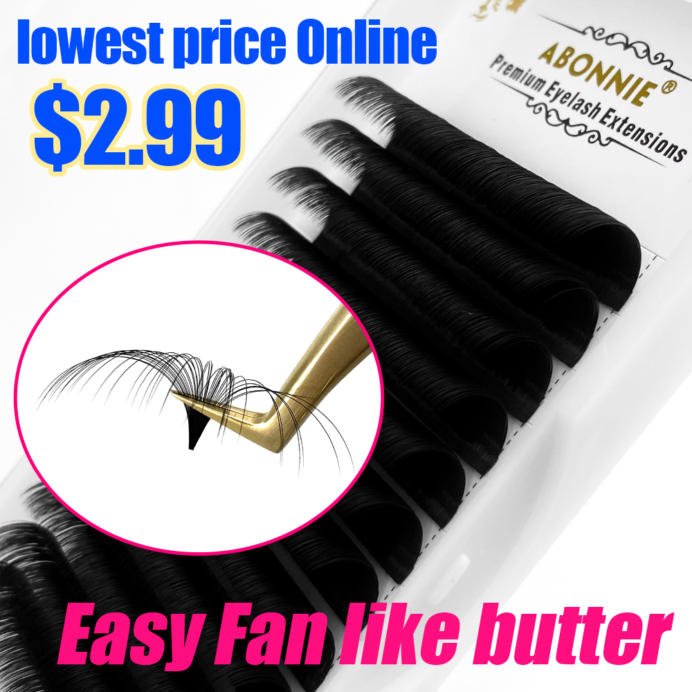Abonnie 0.03-0.10Mm Dễ Dàng Qu - đánh giá và giá Eyelash Extension Human Hair