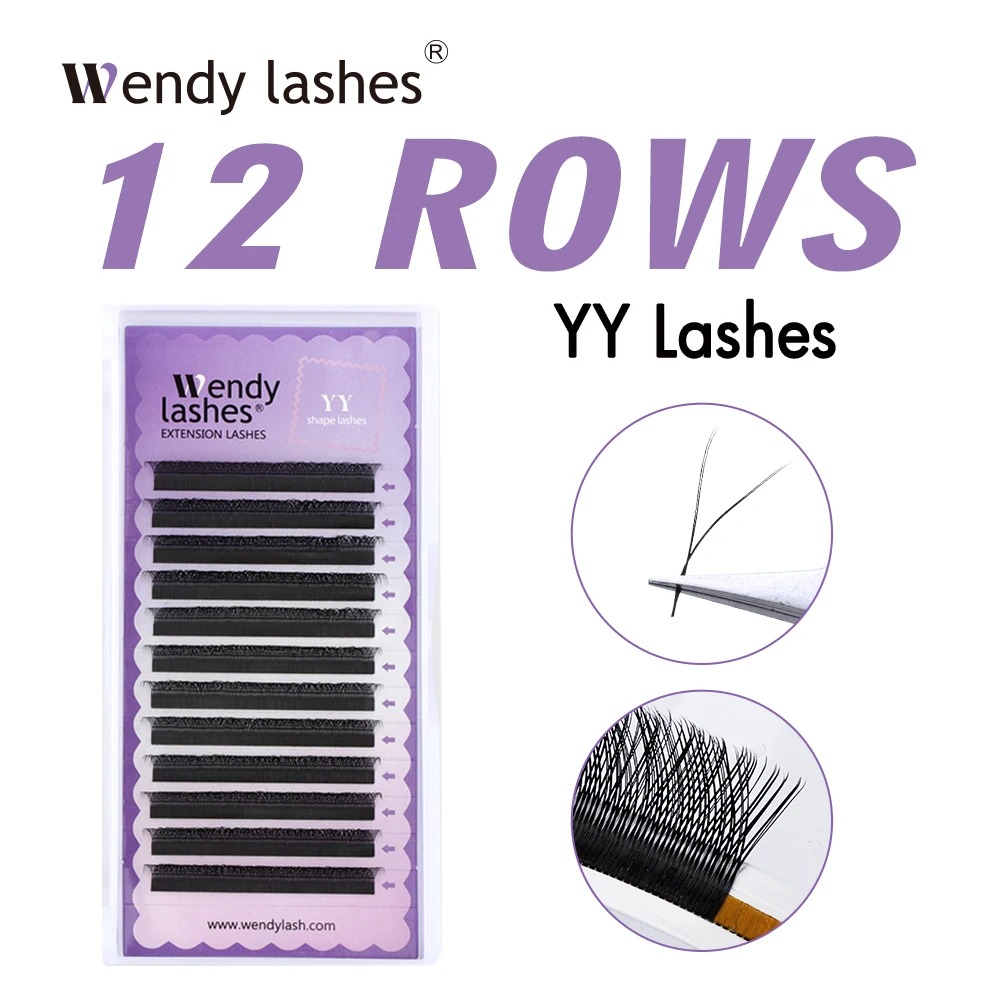 WENDY 2D YY Shape C/D Curl Eya - đánh giá và giá Eyelash Extension Y Shape