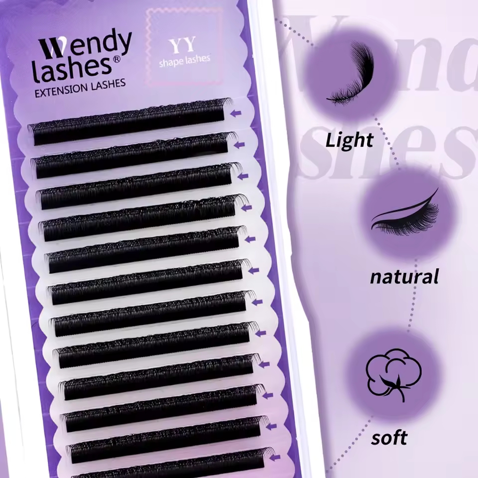 WENDY 2D YY Shape C/D Curl Eya - đánh giá và giá Eyelash Extension Y Shape