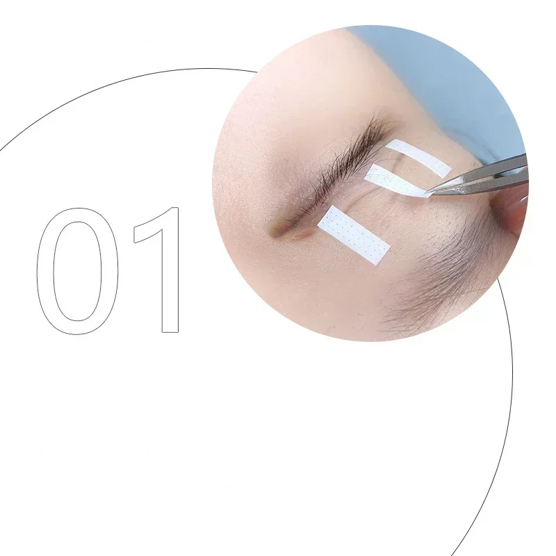4MM Eyelash Lifting Tape Breat - đánh giá và giá Lash Mapping Sticker