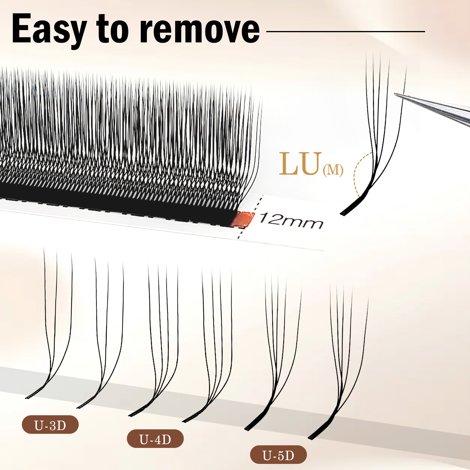 CoMango 3D 4D 5D U Shaped LU C - đánh giá và giá Eyelash Extension Yelix