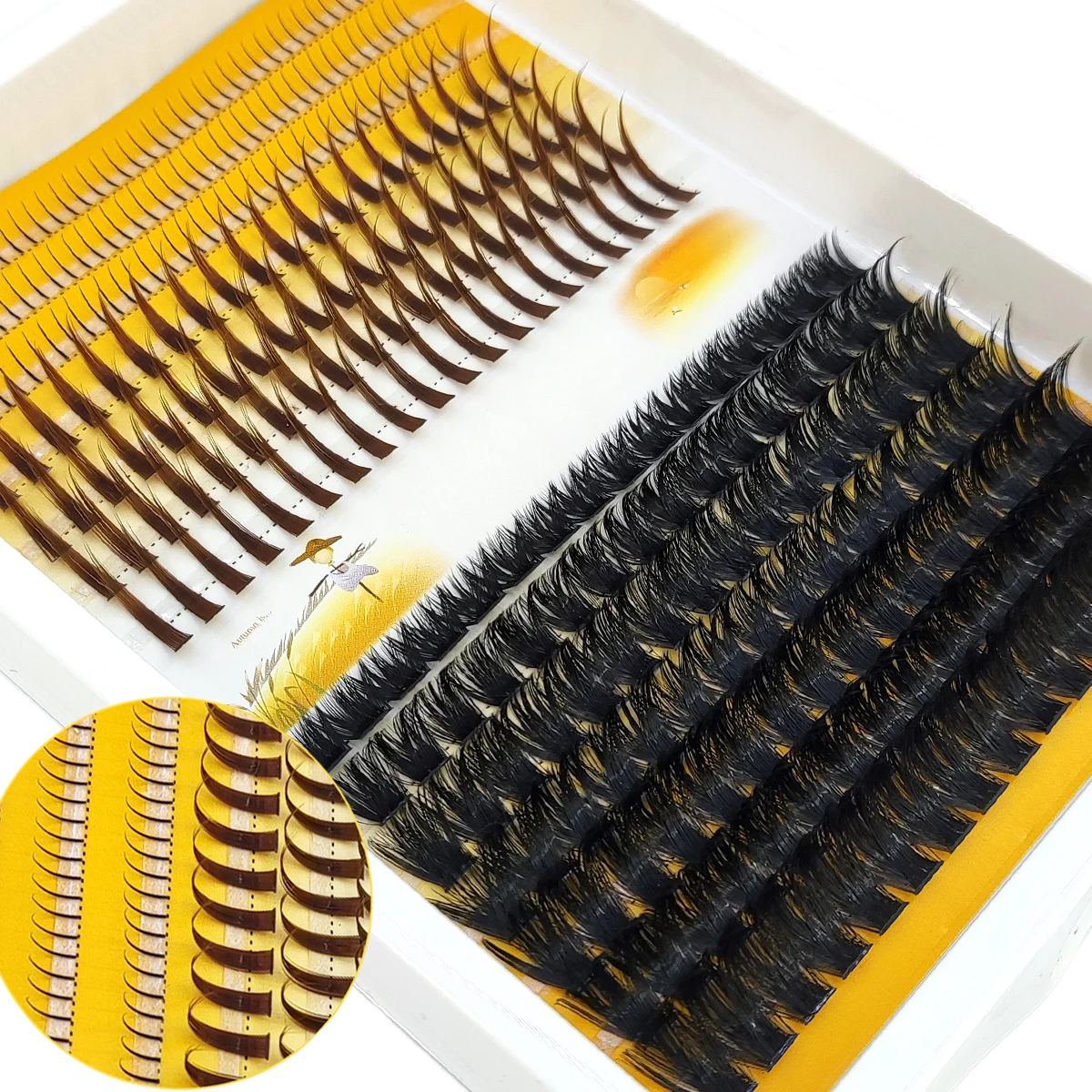 AMSDCN 60D-120D eyelash cluste - đánh giá và giá Eyelash Extension Doll Eye