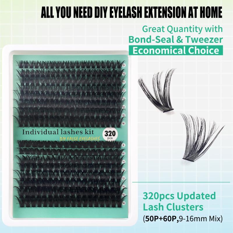 DIY 5D Fluffy Lash Clusters 32 - đánh giá và giá Eyelash Extension No 9