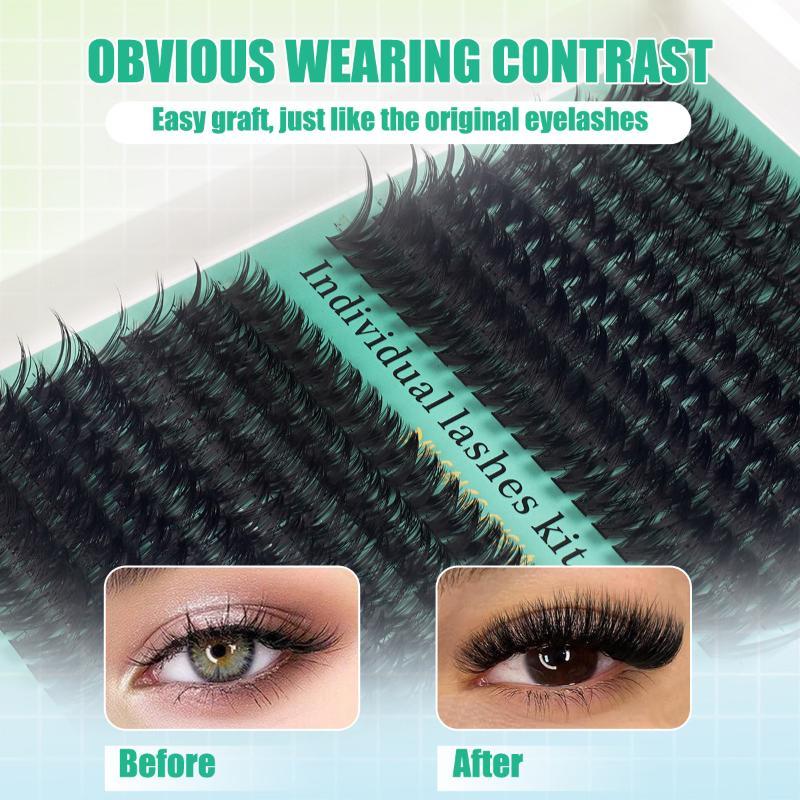DIY 5D Fluffy Lash Clusters 32 - đánh giá và giá Eyelash Extension No 9