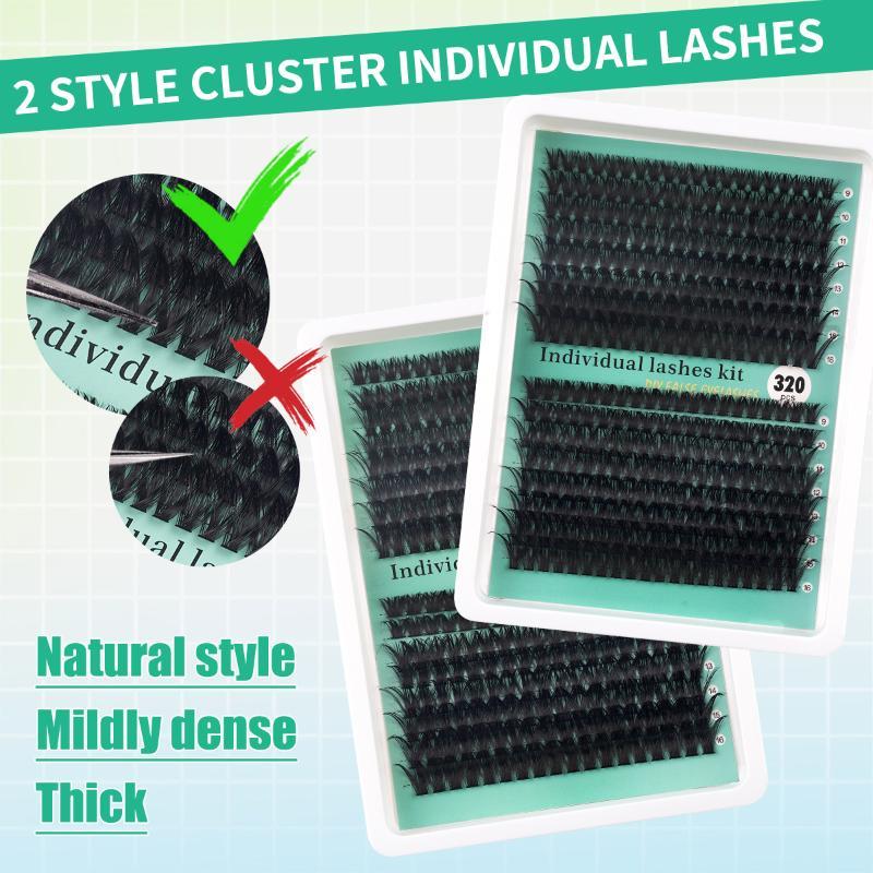 DIY 5D Fluffy Lash Clusters 32 - đánh giá và giá Eyelash Extension No 9