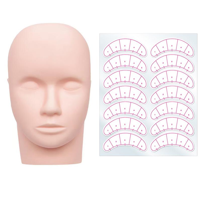 1pcs Training Head&10 sheet La - đánh giá và giá Lash Mapping Sticker
