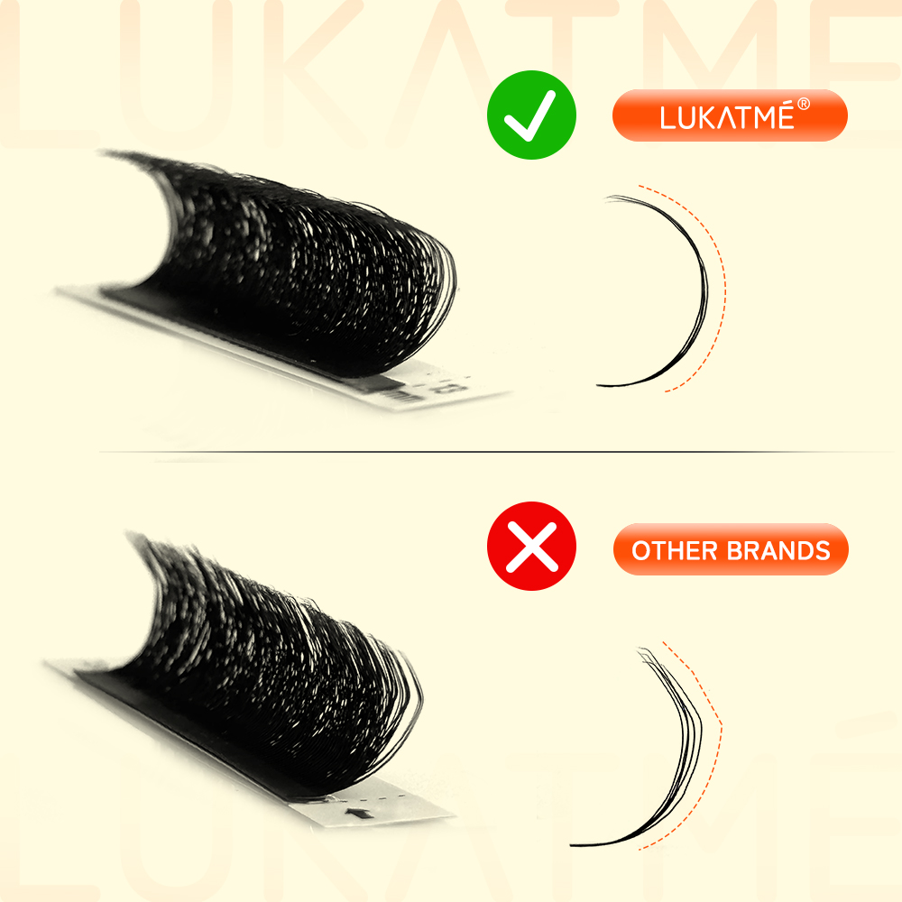 10PCS/SET LUKATME Premade Fans - đánh giá và giá Eyelash Extension Y Shape