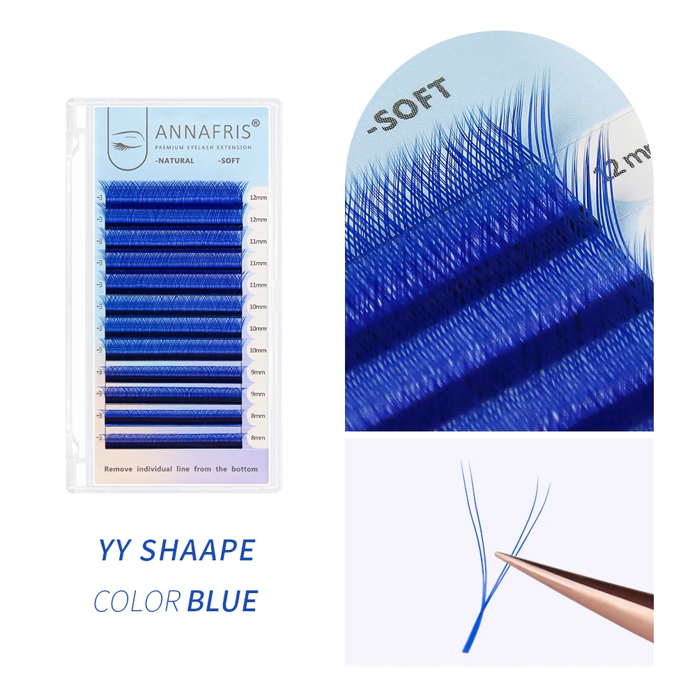 ANNAFRIS C/D Cong YY Hàng Mi M - đánh giá và giá Eyelash Extension Y Shape