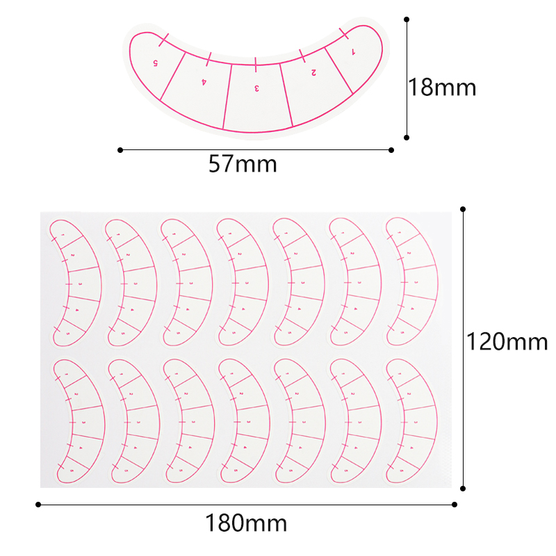 70 Pairs Eyelash Mapping Stick - đánh giá và giá Lash Mapping Sticker