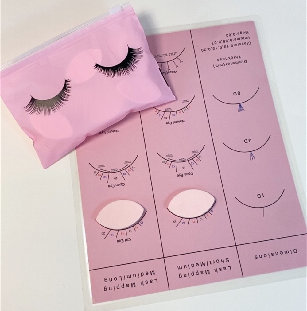 Beginner Lash Map Chart Wispy  - đánh giá và giá Lash Mapping Sticker