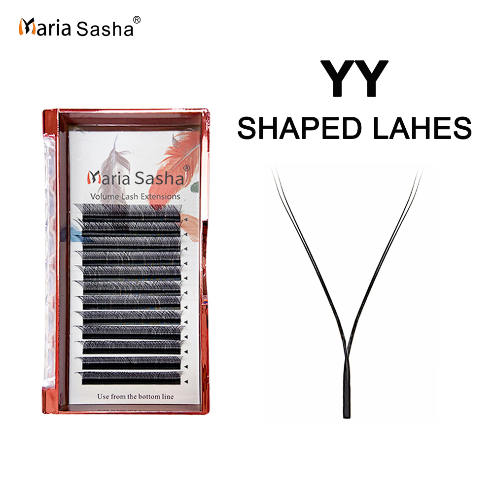 MARIA Y Hình Lông Mi Cụm Làm Đ - đánh giá và giá Eyelash Extension Y Shape