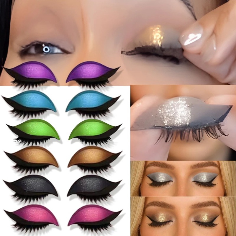1/2 Pair Reusable Lazy Eye Sha - đánh giá và giá Lash Mapping Sticker