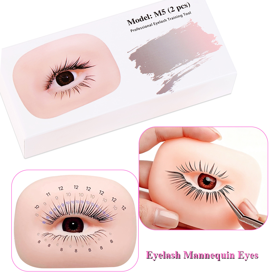 3 Layers Lashes Eyes Model Eye - đánh giá và giá Eyelash Extension Doll Eye