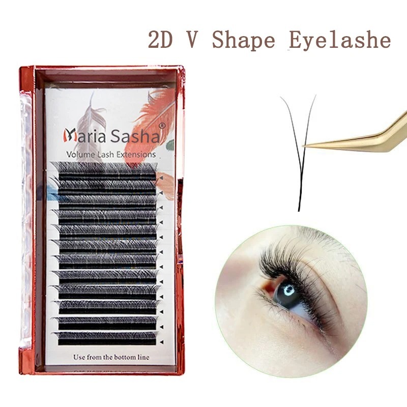 MARIA 2D Y Shape Eyelashes Han - đánh giá và giá Eyelash Extension Y Shape