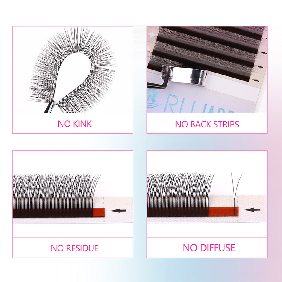 RUJADE 2D Y Shape Lashes Mesh  - đánh giá và giá Eyelash Extension Y Shape